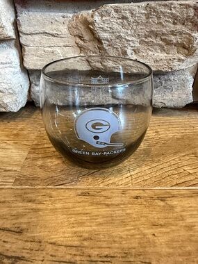 Vintage  Green Bay Packers lowball glass - Official NFL Design